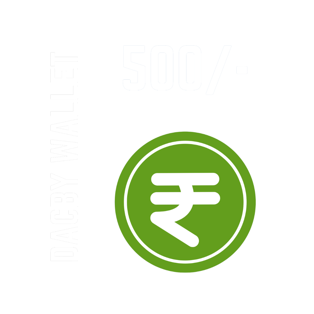 Dacby Wallet Rs 500 - (New PSN Wallet)