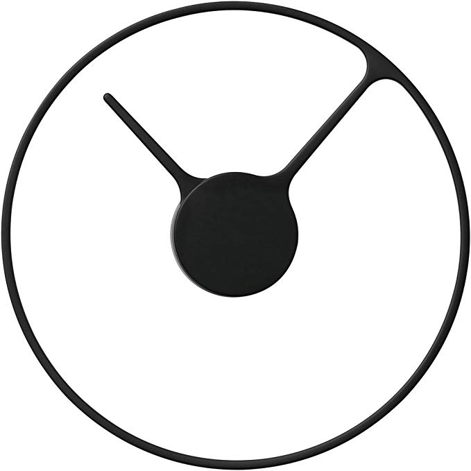Reloj de pared, color negro