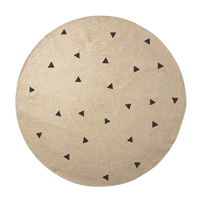 Alfombra - Jute Black Triangles