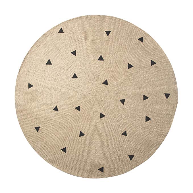 Alfombra - Jute Black Triangles