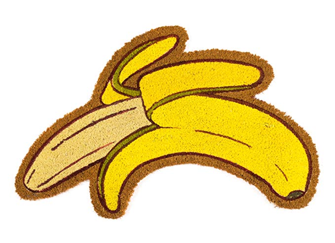 Felpudo Original Forma Banana Platano Amarillo