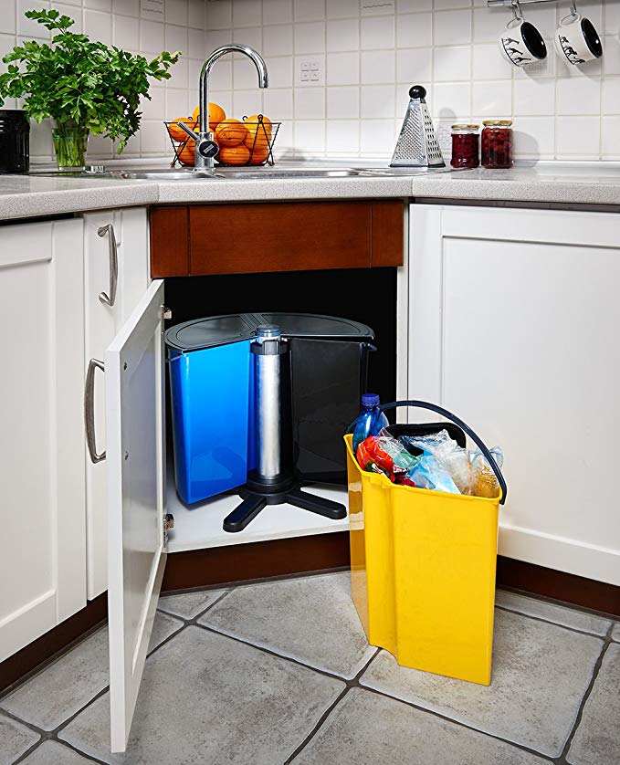 Cubo de Basura Reciclaje con Tapa para Cocina y Oficina