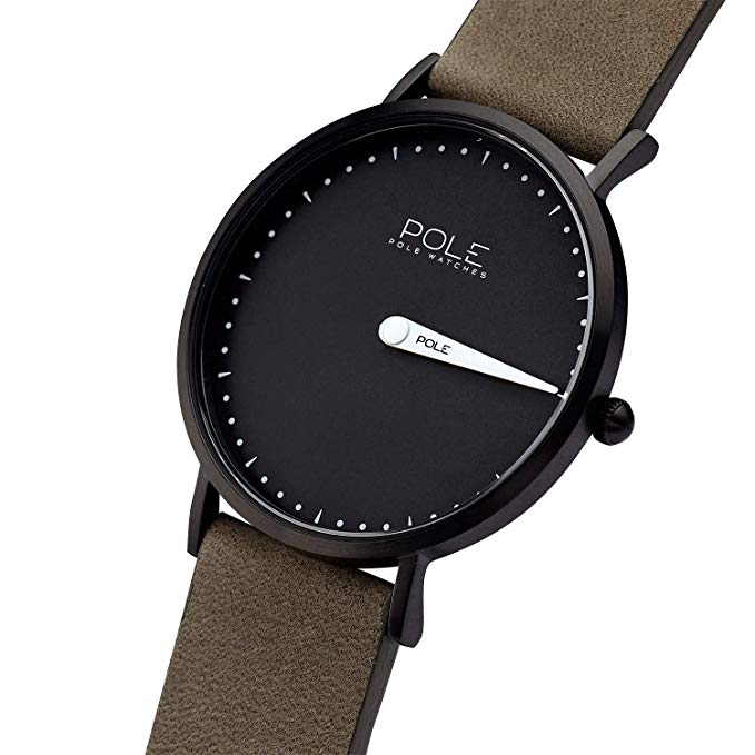 Reloj Analógico de Cuarzo para Hombres con Correa de Cuero