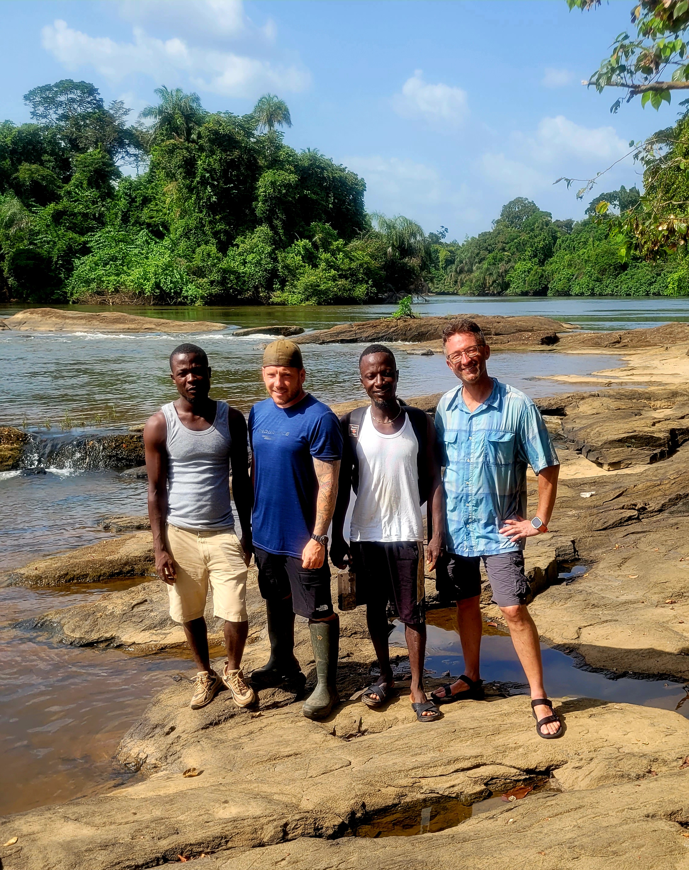 Five days fishing and rainforest exloring trip, up by the border to Siera leone