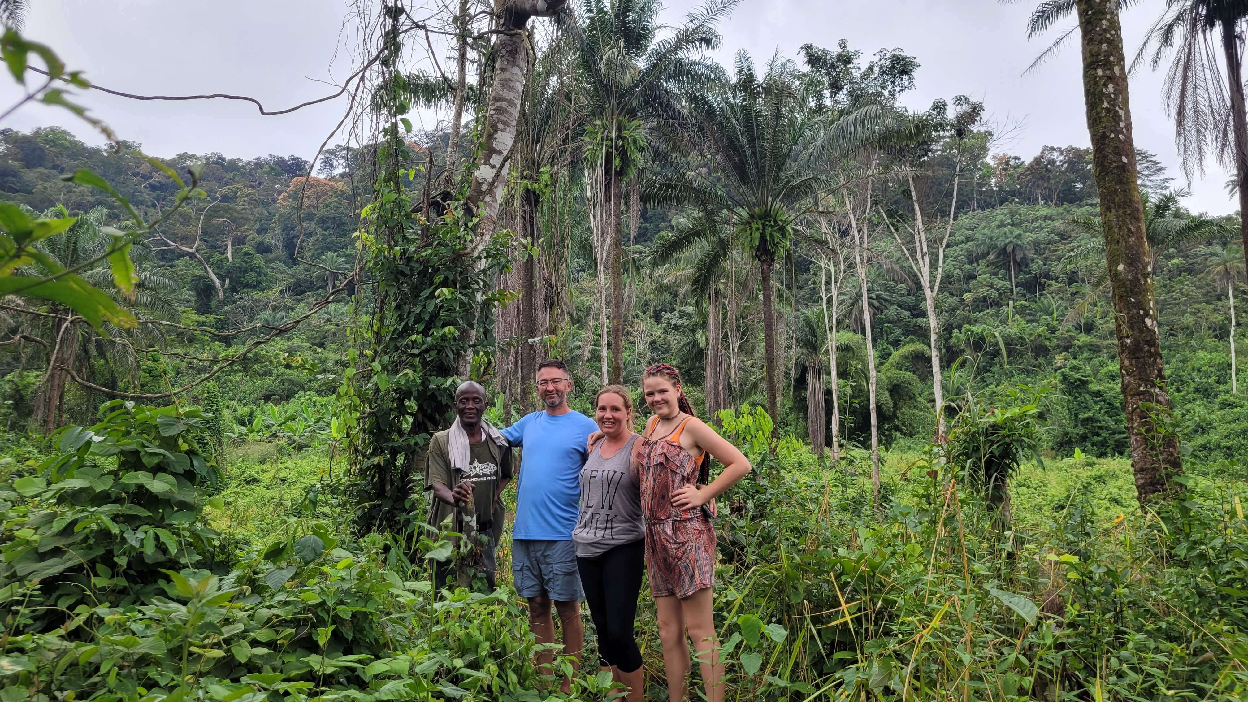 Enjoying the rainforest