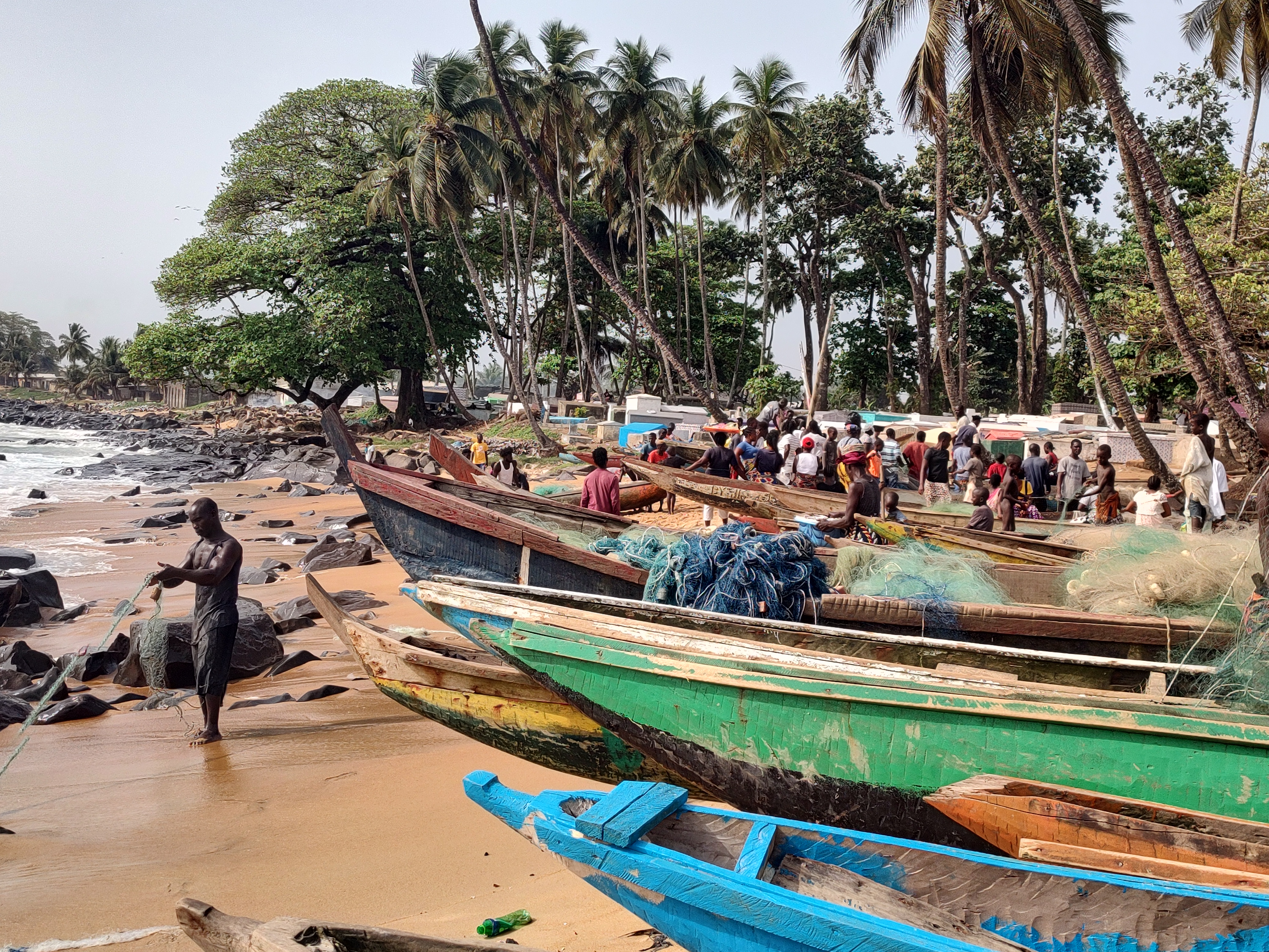 A trip down to see the local fishermen, and their catch of the night