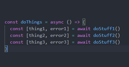How to use async await syntax the cleanest way