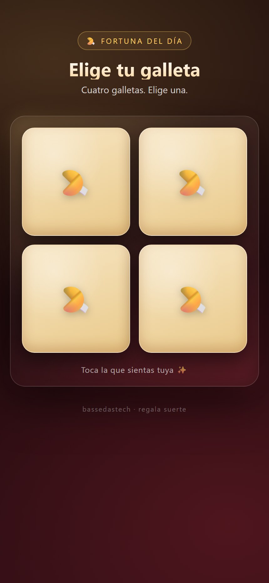 Tu galleta de la fortuna