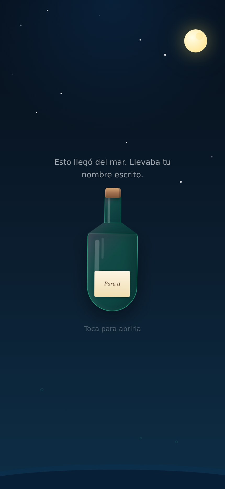 El mensaje en la botella