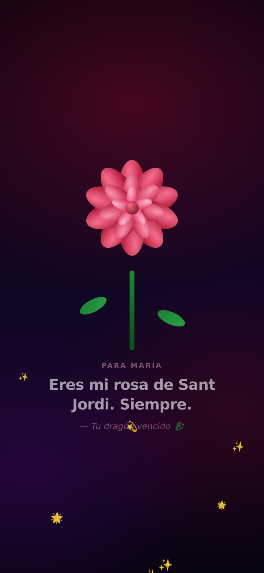 Rosa que florece — Sant Jordi