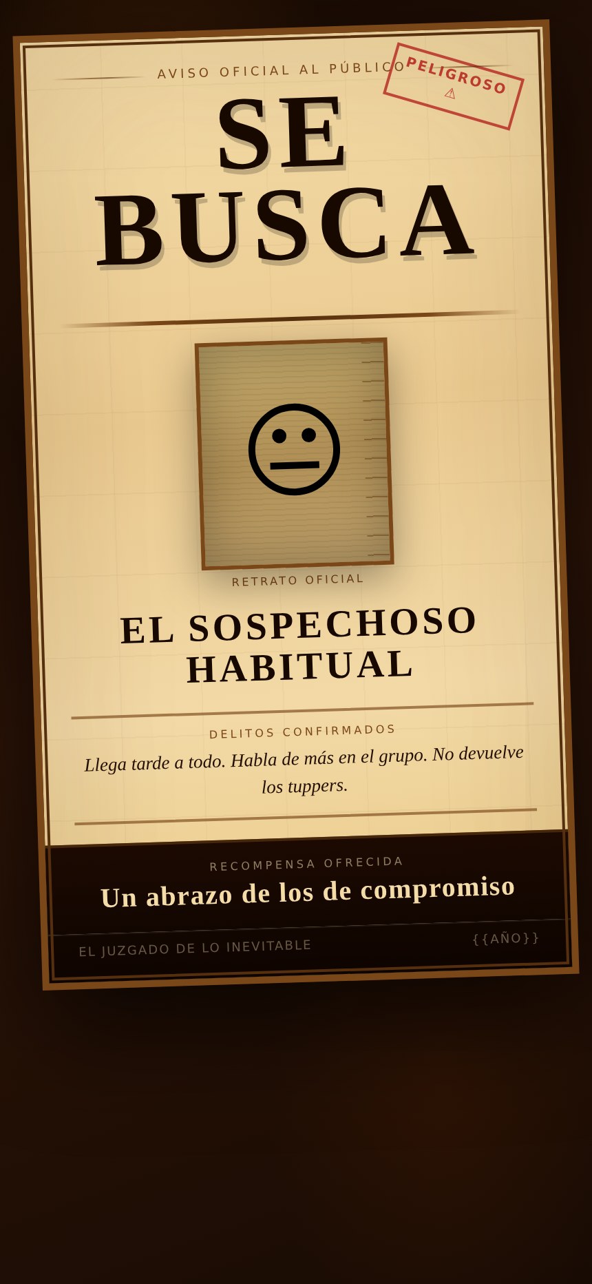 Se busca: retrato oficial de tu amigo