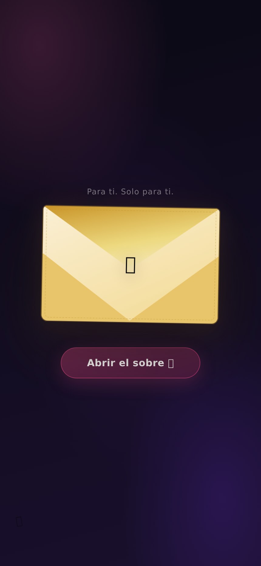 El sobre secreto 💌