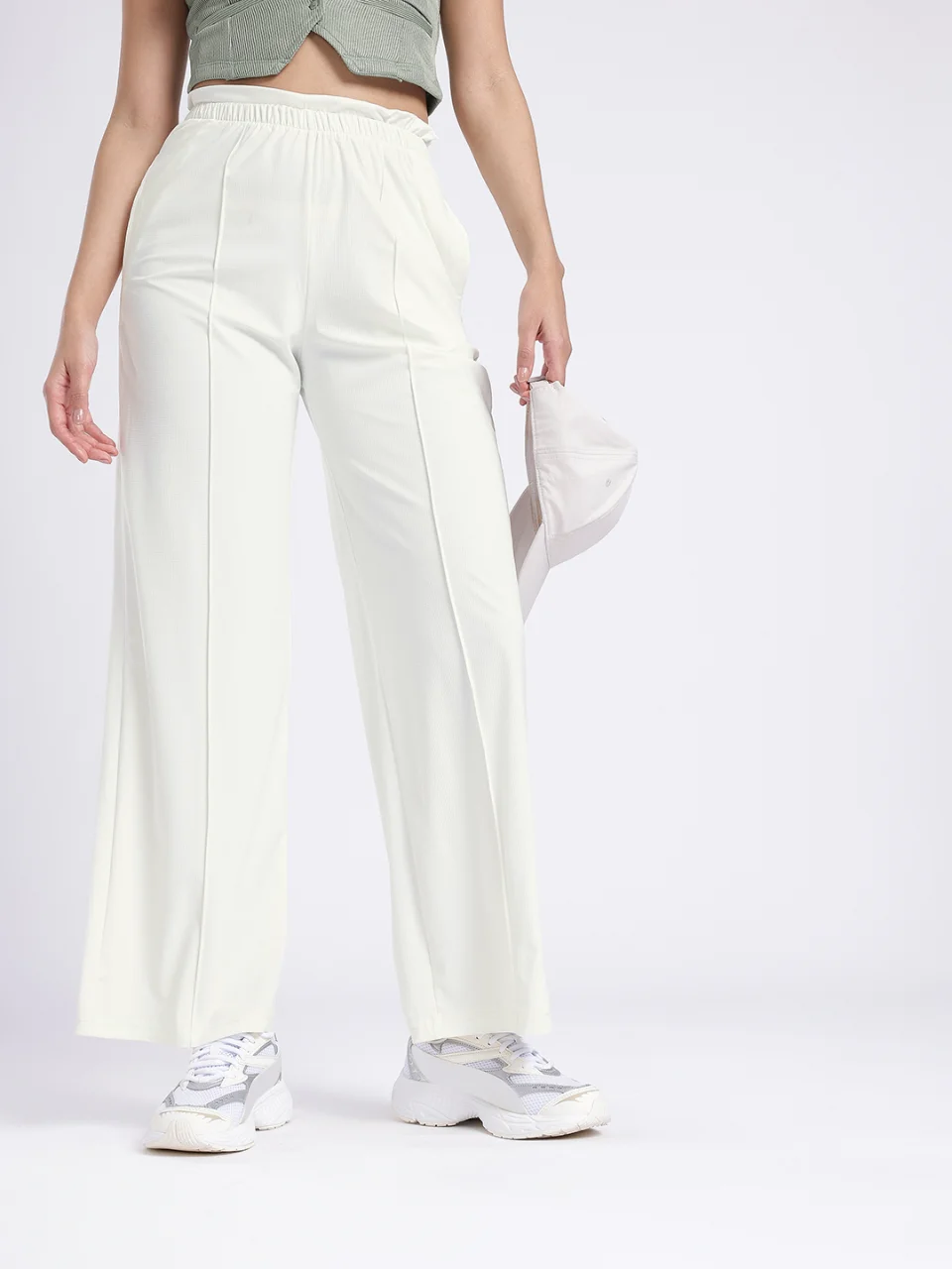 Women Checked Loose Fit Trouser