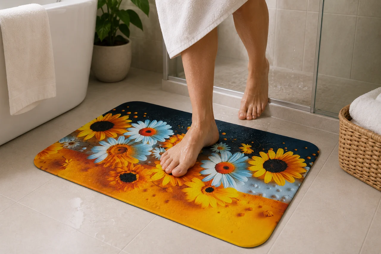 7D Multipurpose mat -Non-Slip, Absorbent, Microfiber Rug for Bedroom, Living Room, Bathroom, Kitchen - View 4