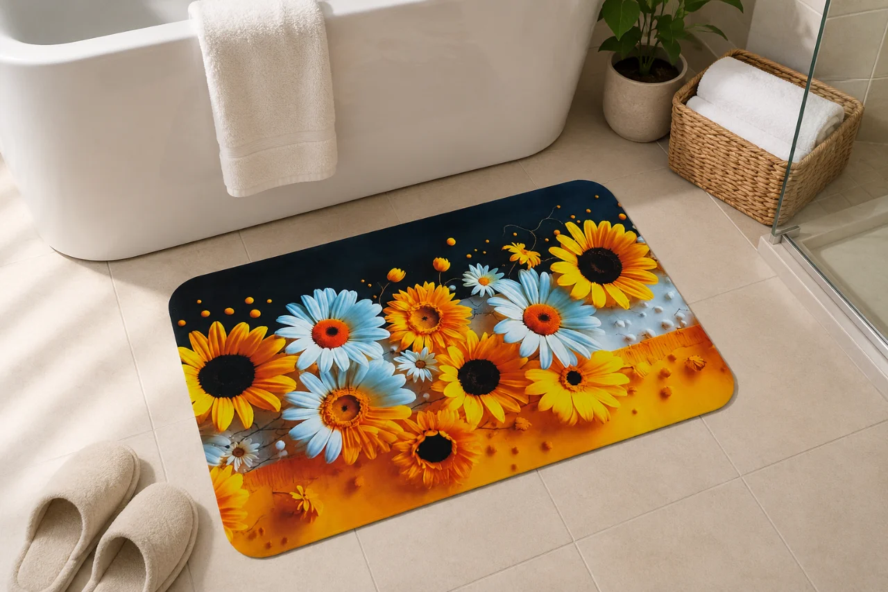 7D Multipurpose mat -Non-Slip, Absorbent, Microfiber Rug for Bedroom, Living Room, Bathroom, Kitchen - View 5