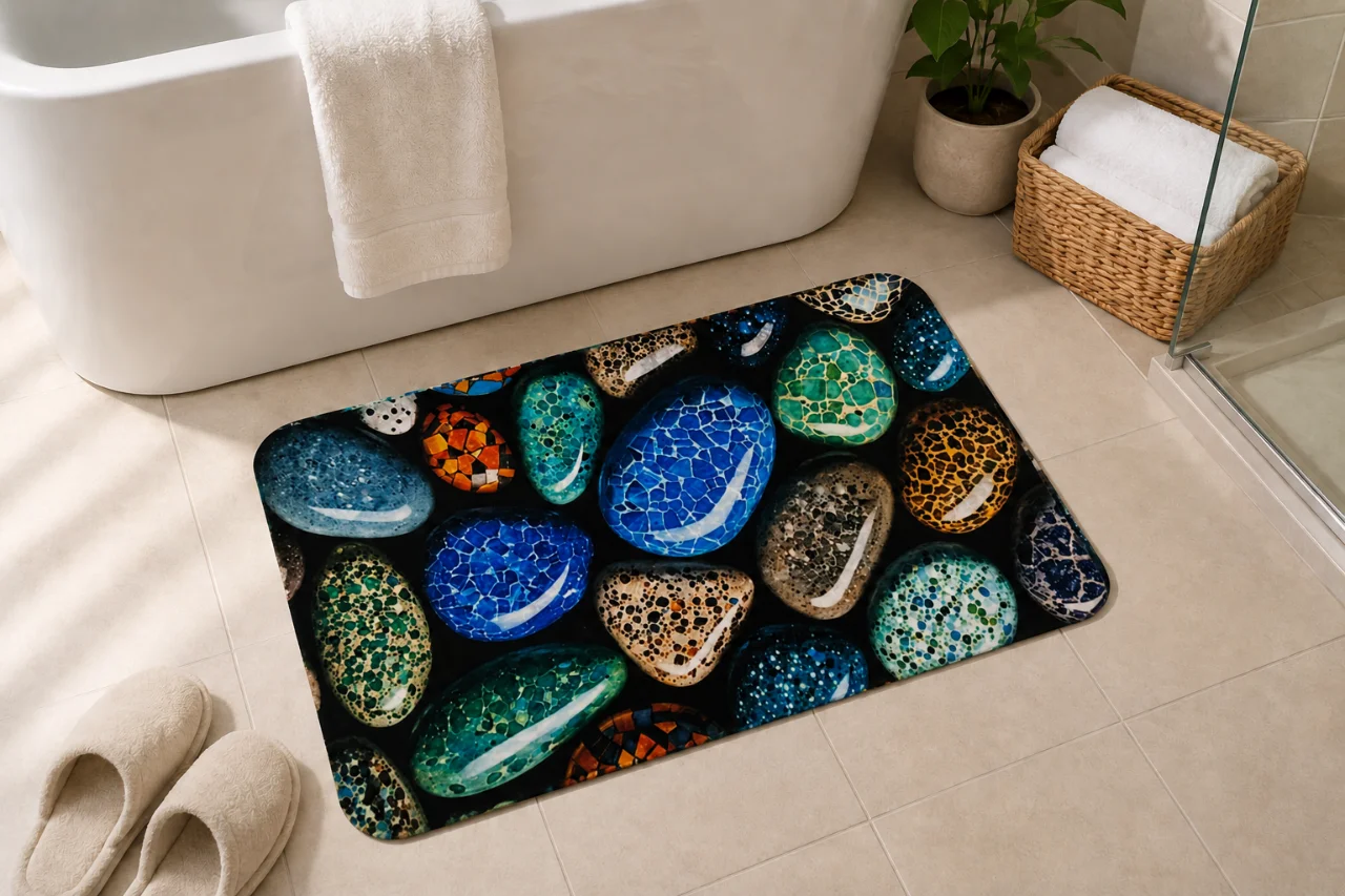 7D Multipurpose mat -Non-Slip, Absorbent, Microfiber Rug for Bedroom, Living Room, Bathroom, Kitchen - View 5