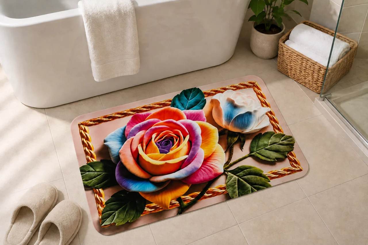 7D Multipurpose mat -Non-Slip, Absorbent, Microfiber Rug for Bedroom, Living Room, Bathroom, Kitchen - View 5