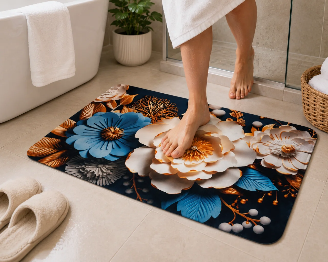 7D Multipurpose mat -Non-Slip, Absorbent, Microfiber Rug for Bedroom, Living Room, Bathroom, Kitchen - View 5