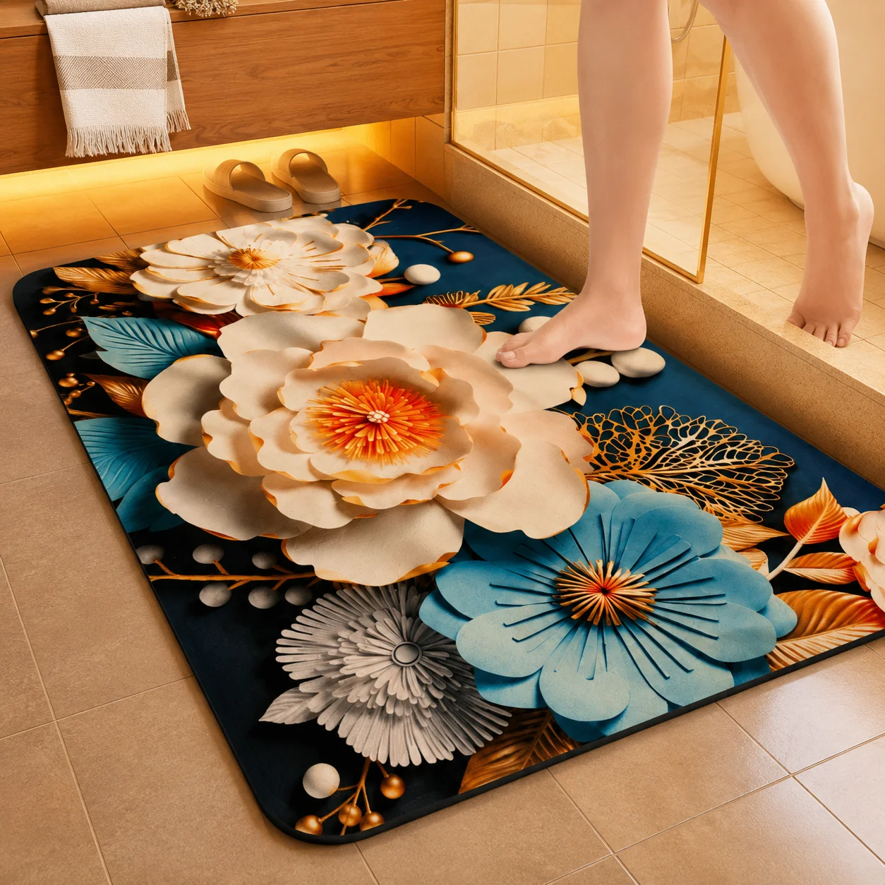 7D Multipurpose mat -Non-Slip, Absorbent, Microfiber Rug for Bedroom, Living Room, Bathroom, Kitchen alternate view