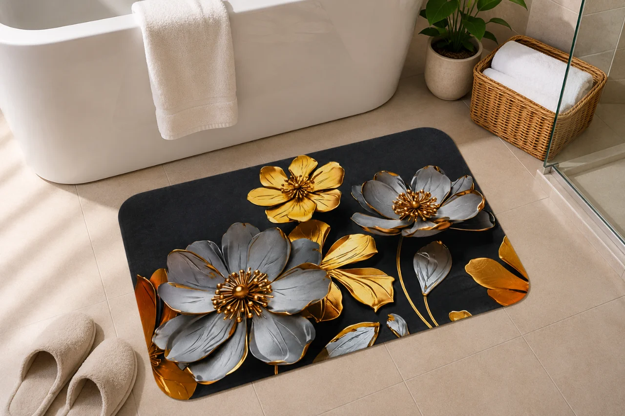 7D Multipurpose mat -Non-Slip, Absorbent, Microfiber Rug for Bedroom, Living Room, Bathroom, Kitchen - View 6