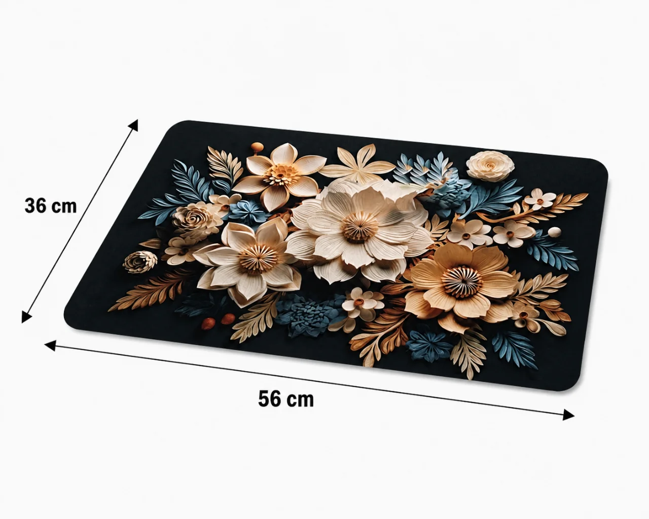 7D Multipurpose mat -Non-Slip, Absorbent, Microfiber Rug for Bedroom, Living Room, Bathroom, Kitchen - View 7