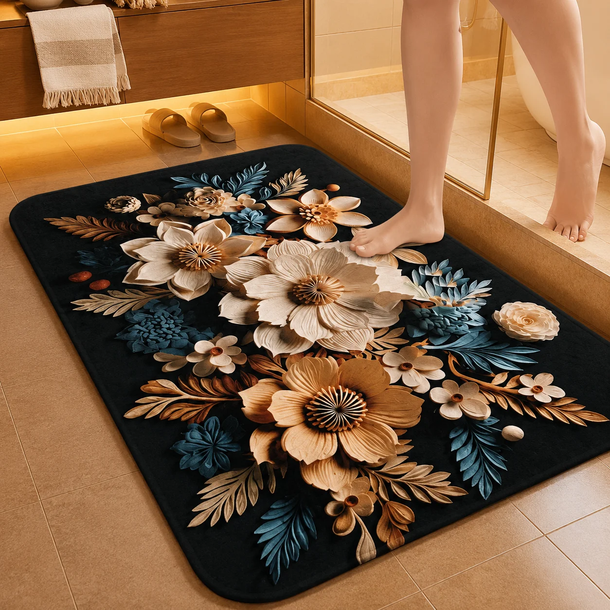 7D Multipurpose mat -Non-Slip, Absorbent, Microfiber Rug for Bedroom, Living Room, Bathroom, Kitchen alternate view