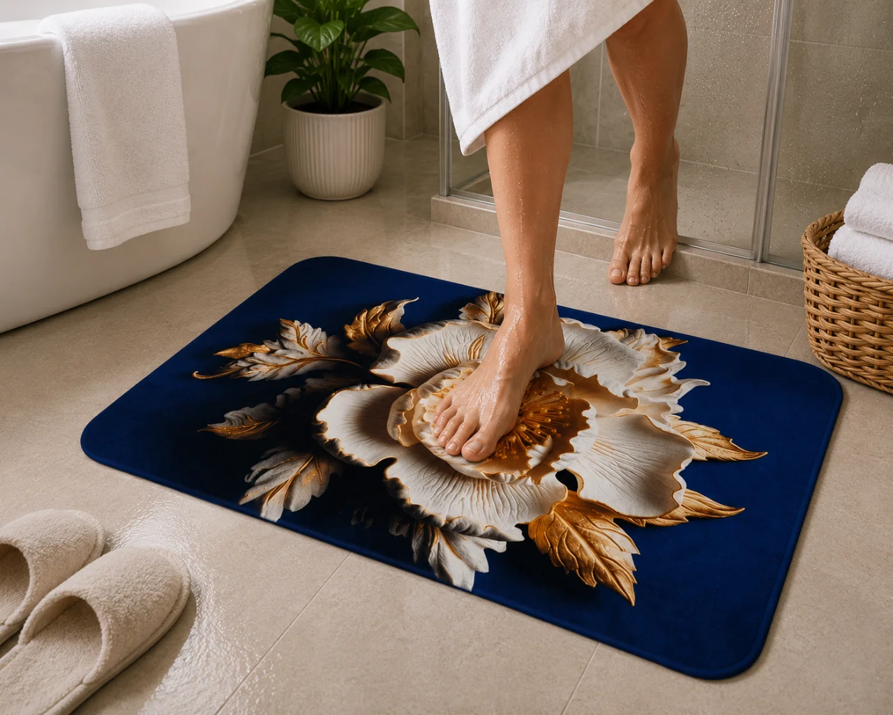 7D Multipurpose mat -Non-Slip, Absorbent, Microfiber Rug for Bedroom, Living Room, Bathroom, Kitchen - View 5