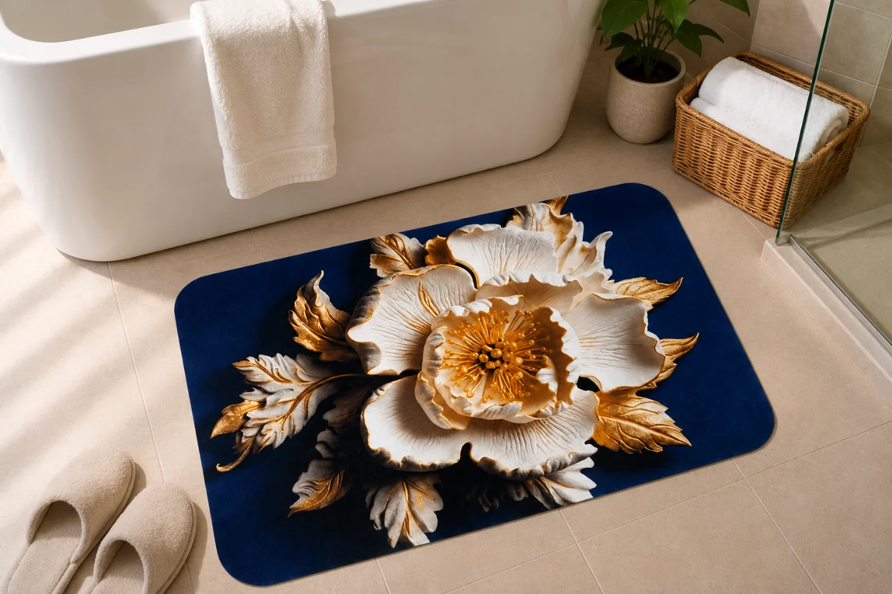 7D Multipurpose mat -Non-Slip, Absorbent, Microfiber Rug for Bedroom, Living Room, Bathroom, Kitchen - View 6