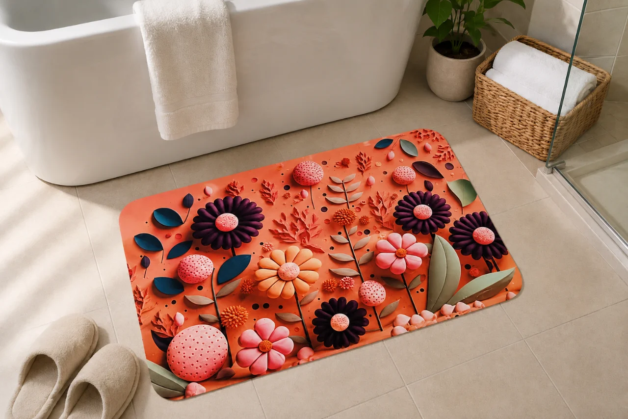 7D Multipurpose mat -Non-Slip, Absorbent, Microfiber Rug for Bedroom, Living Room, Bathroom, Kitchen - View 6