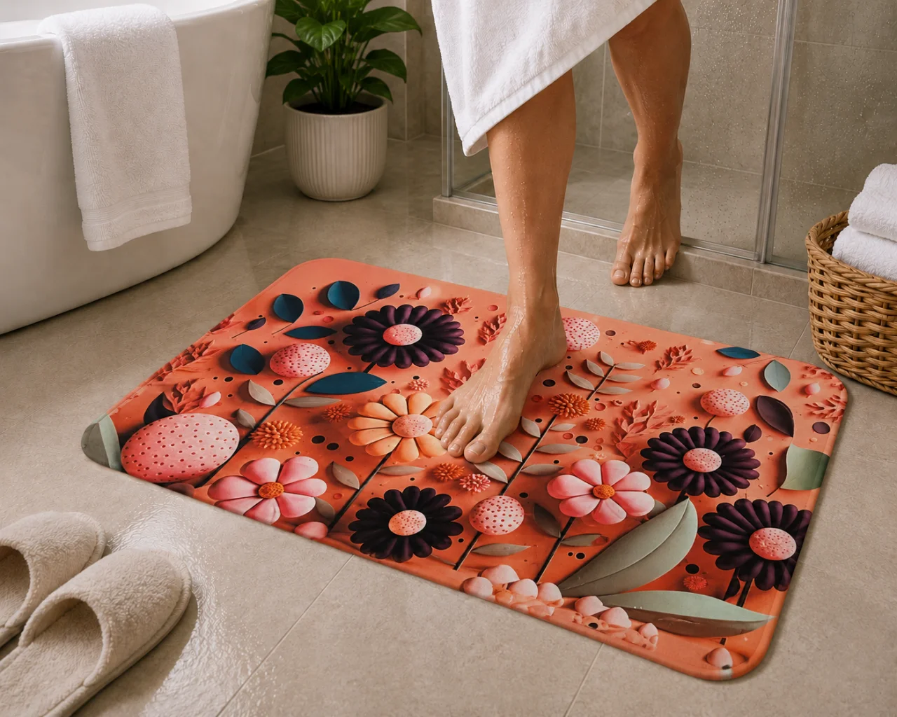 7D Multipurpose mat -Non-Slip, Absorbent, Microfiber Rug for Bedroom, Living Room, Bathroom, Kitchen - View 5