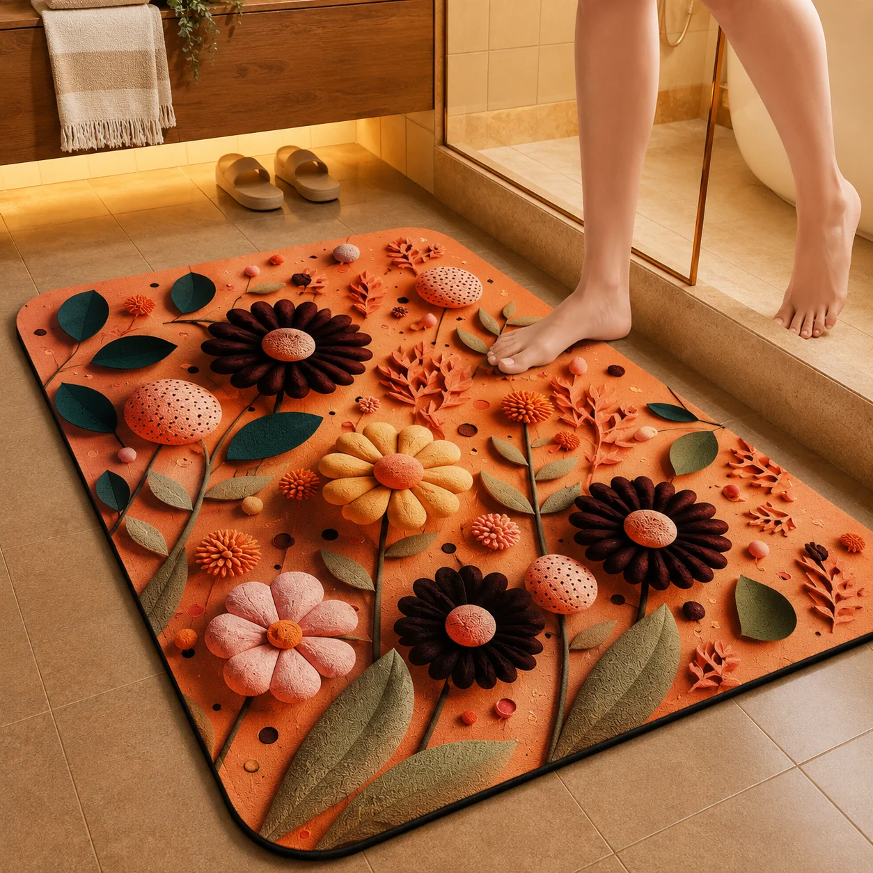 7D Multipurpose mat -Non-Slip, Absorbent, Microfiber Rug for Bedroom, Living Room, Bathroom, Kitchen alternate view