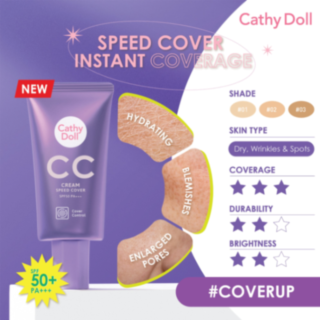 Cathy Doll CC Cream Speed Cover SPF50 PA+++ 50ml