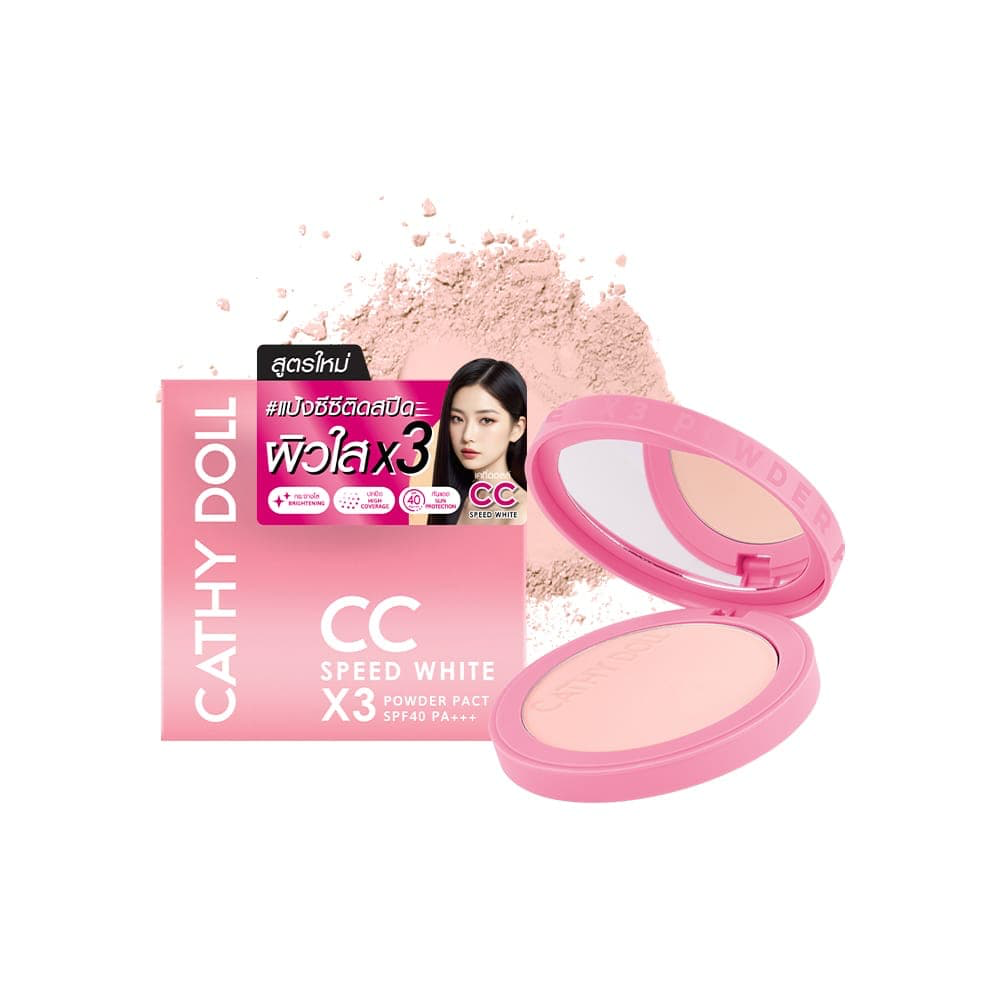 CATHY DOLL CC SPEED WHITE X3 POWDER PACT SPF40 PA+++ 12 gr