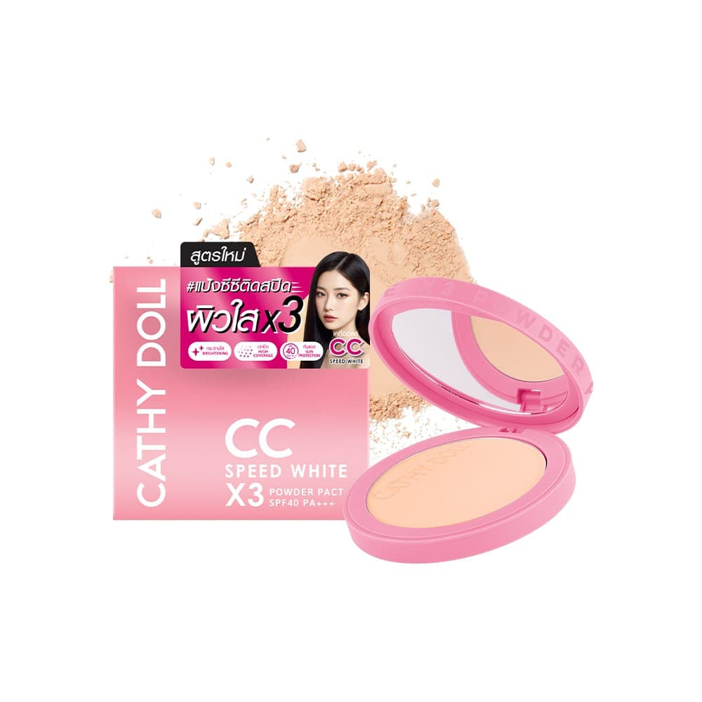 CATHY DOLL CC SPEED WHITE X3 POWDER PACT SPF40 PA+++ 12 gr