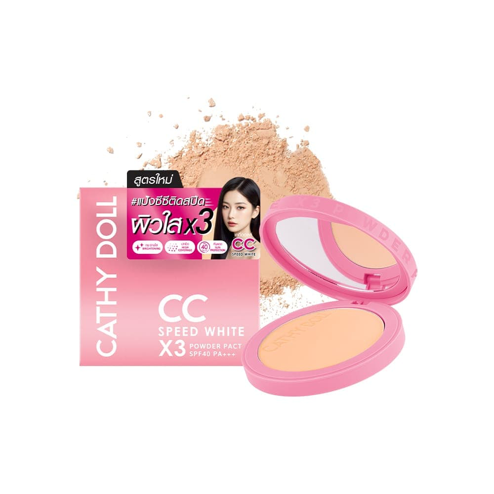 CATHY DOLL CC SPEED WHITE X3 POWDER PACT SPF40 PA+++ 12 gr