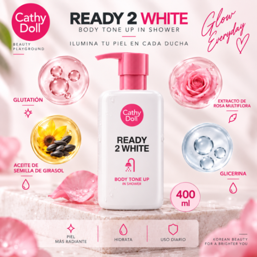 CATHY DOLL READY 2 WHITE BODY TONE UP IN SHOWER 400 ml