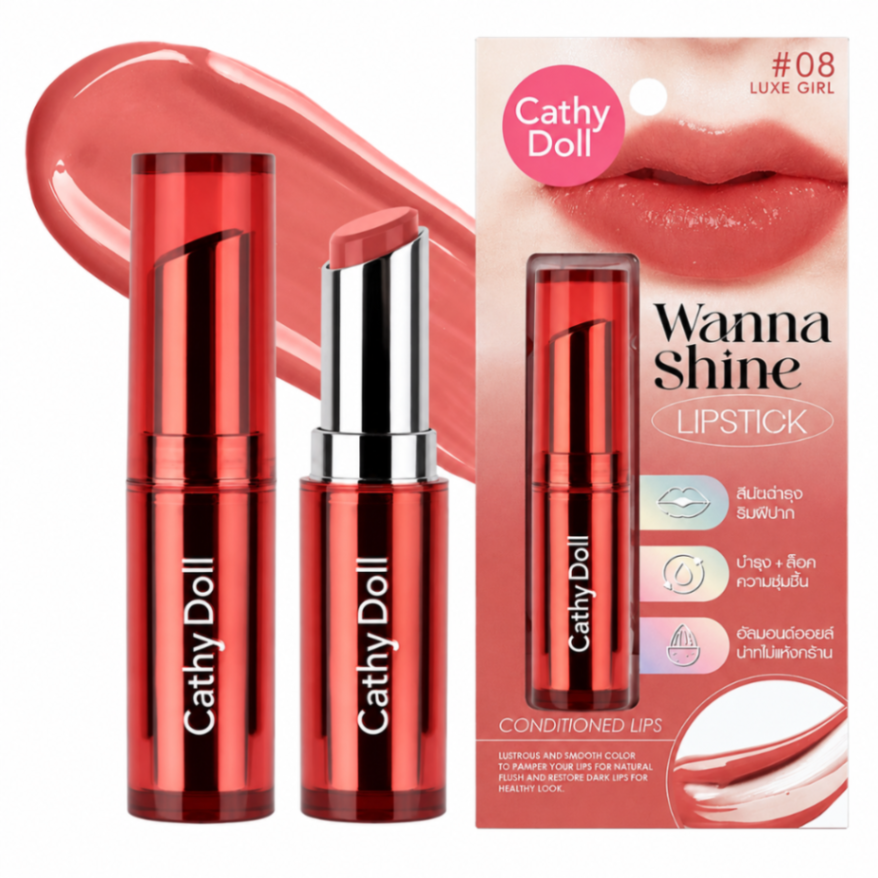 CATHY DOLL WANNA SHINE LIPSTICK 3 gr