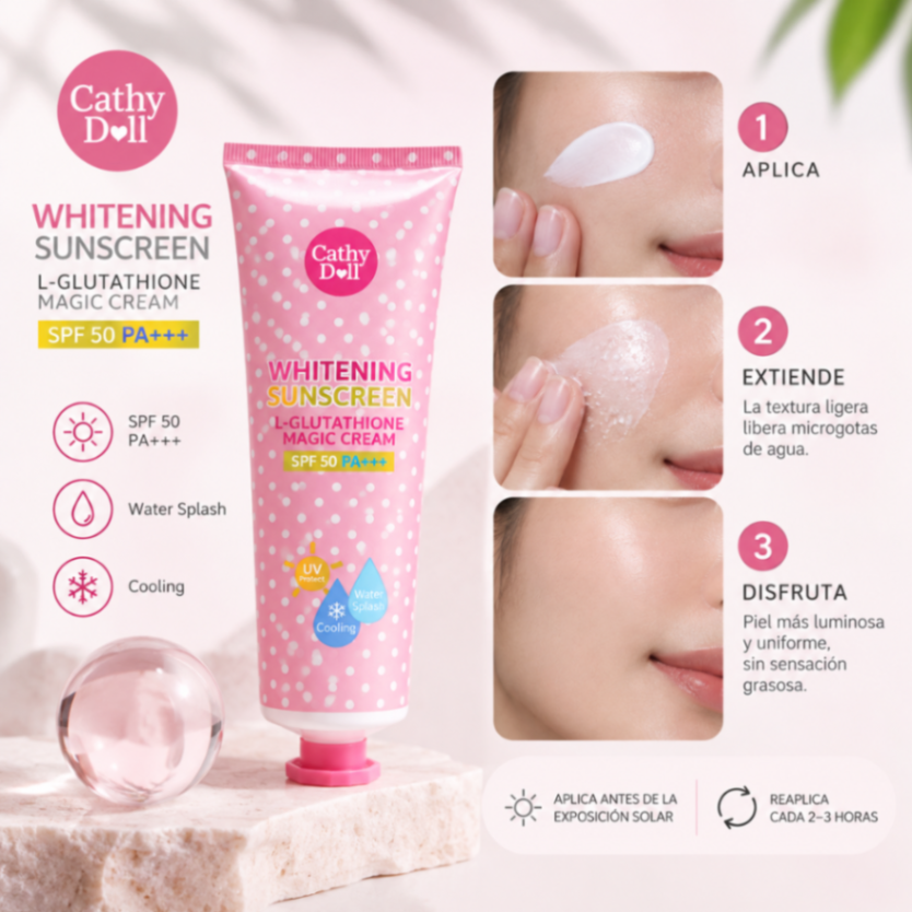 CATHY DOLL L-GLUTATHIONE MAGIC CREAM SPF50 PA+++ 60ML