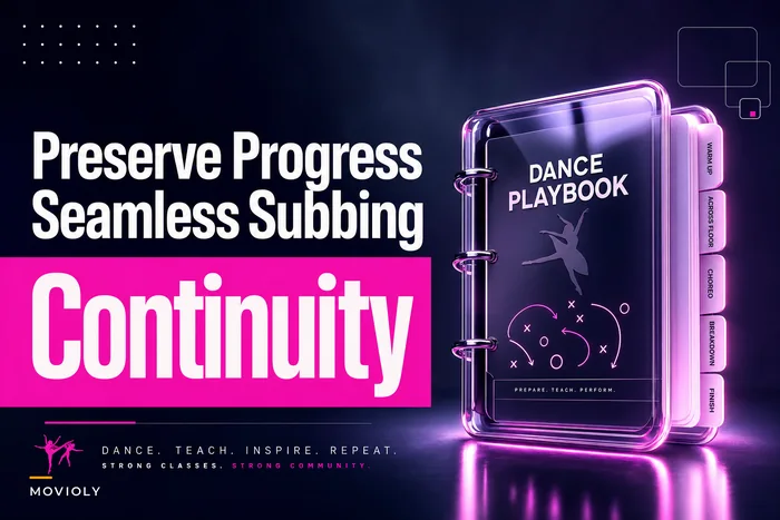 Avoid lost progress: a substitute workflow that preserves choreography and class progression
