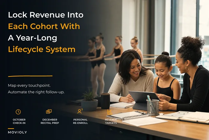 Lock revenue into cohorts: a family lifecycle system for enrollment, re-enrollments and alumni revenue