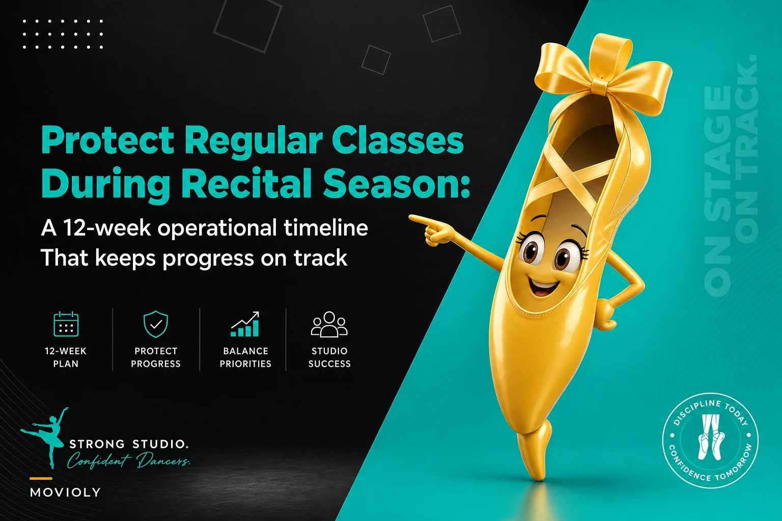 Protect regular classes during recital season — a 12-week operational timeline that keeps progress on track