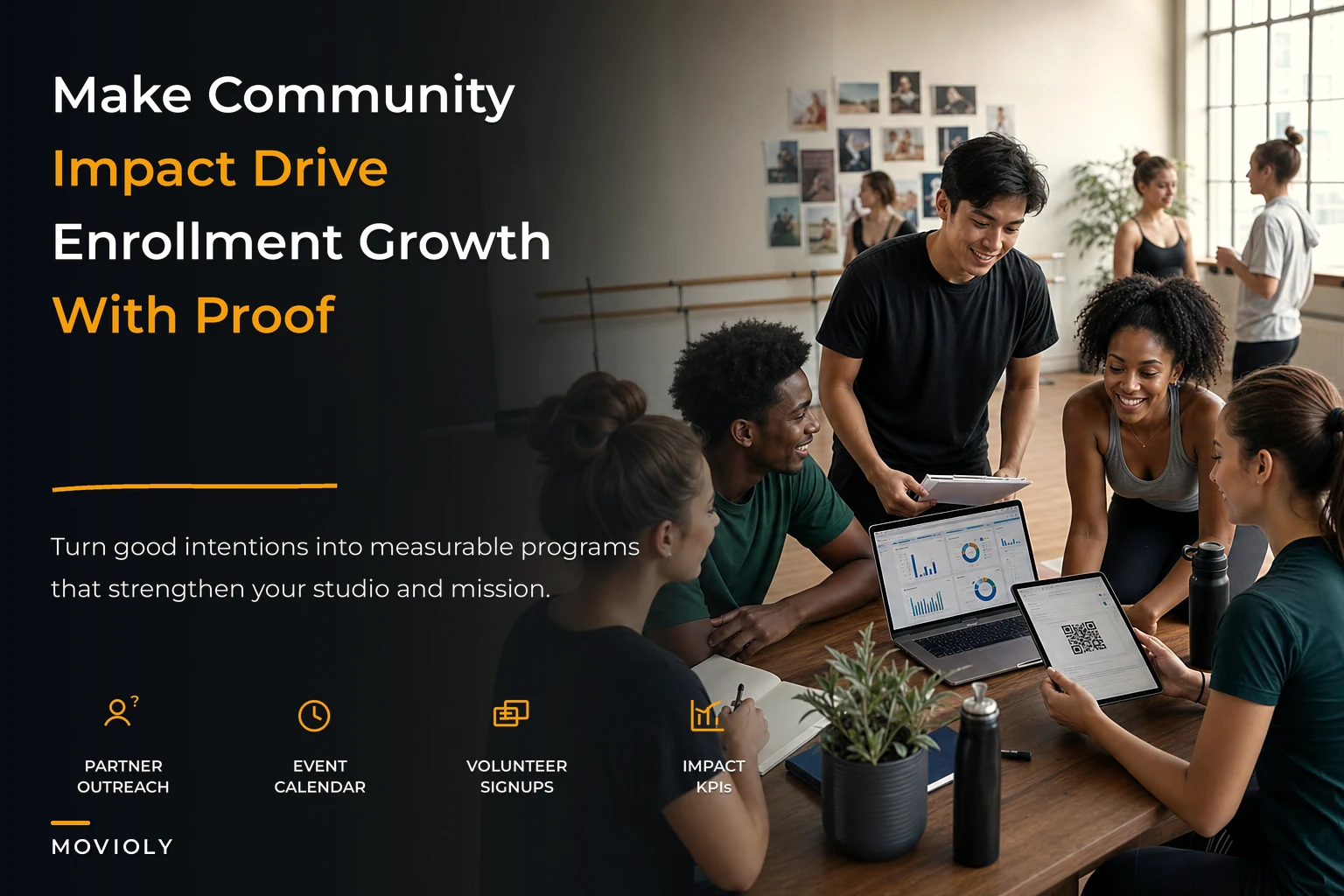 Use sustainability and community impact as a growth system: measurable programs, KPIs and calendar integration