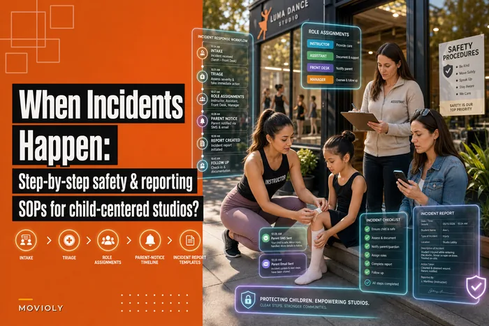 When incidents happen: step-by-step safety and incident-reporting SOPs for child-centered studios