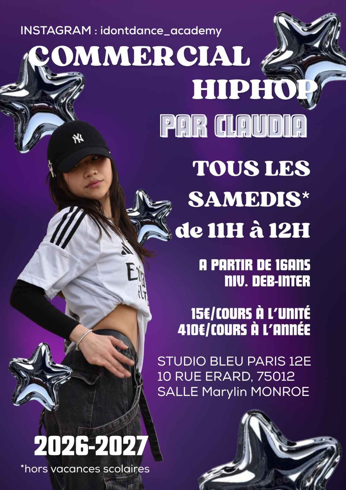 COURS COMMERCIAL HIPHOP