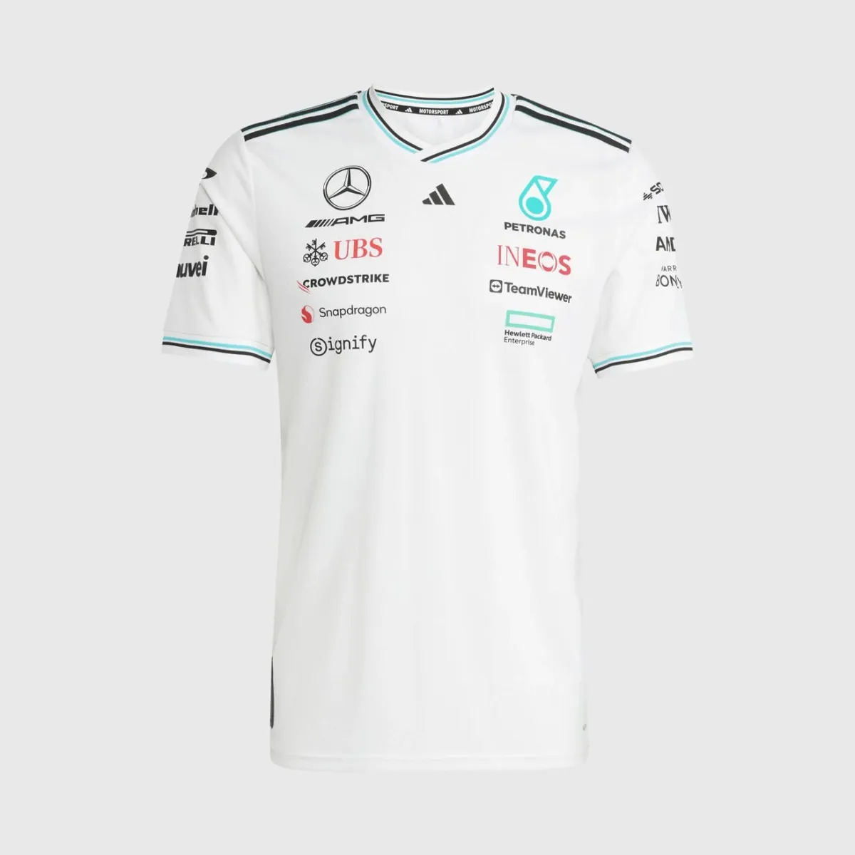 Mercedes T-Shirt 2025 Season White Replica