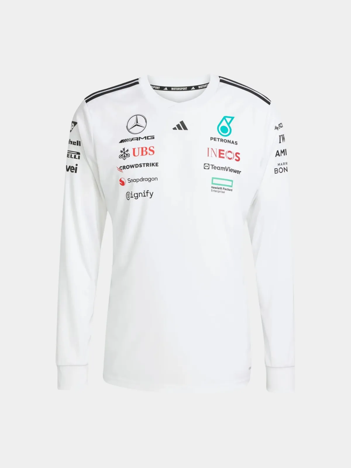 Mercedes Long Sleeve 2025 Season White OFFICIAL