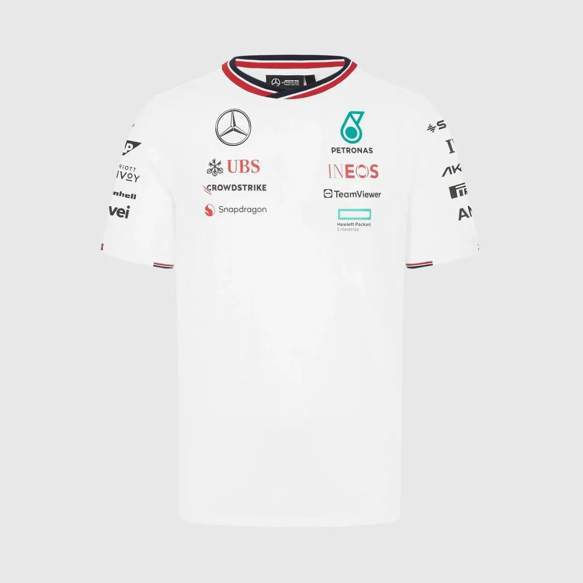 Mercedes T-Shirt 2023 Season White OFFICIAL