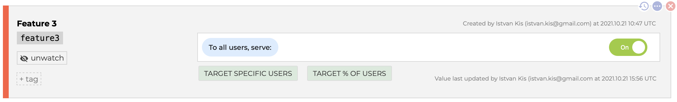 Target specific user