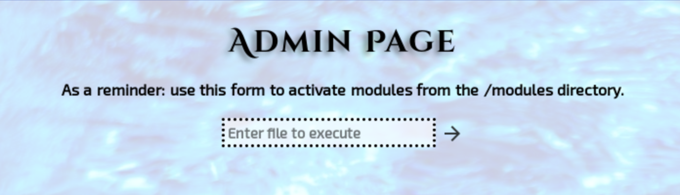 Admin runner