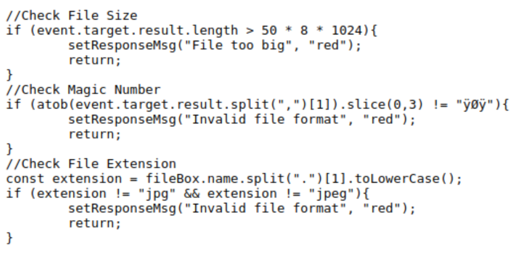 Javascript validation